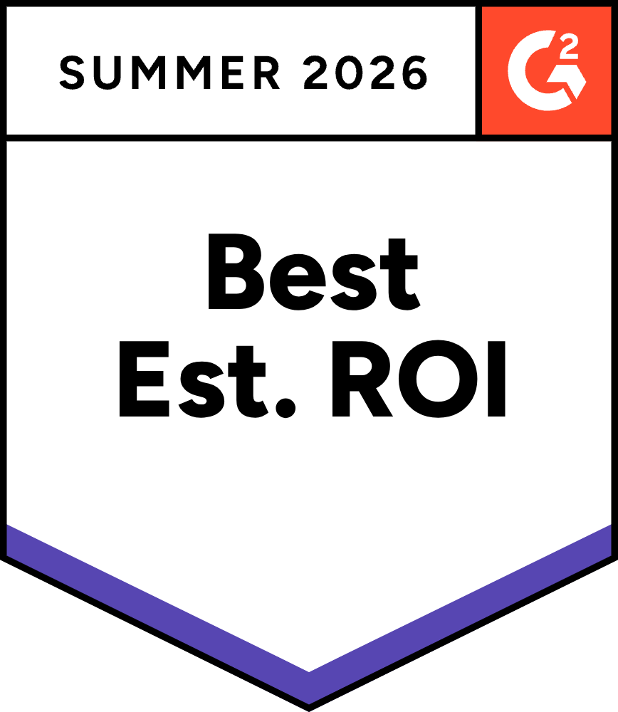 G2 Best Est. ROI Summer 2026